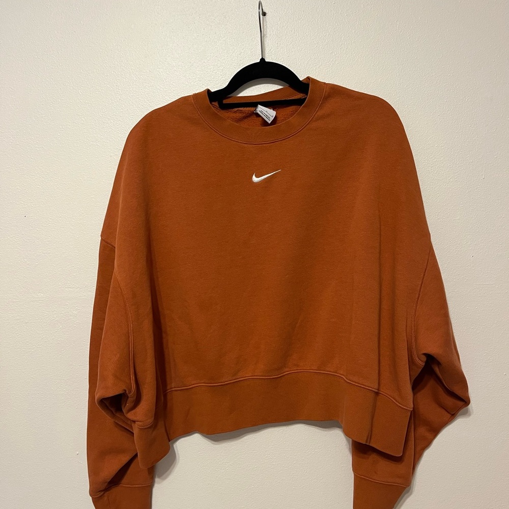 Nike Cropped Crewneck Sweatshirt Women’s Size Large